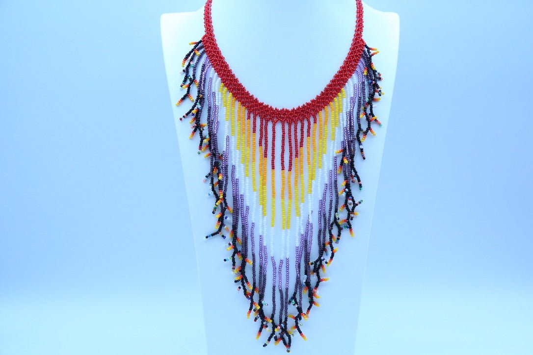 Rain Fringe Necklace by Collective Journey Art