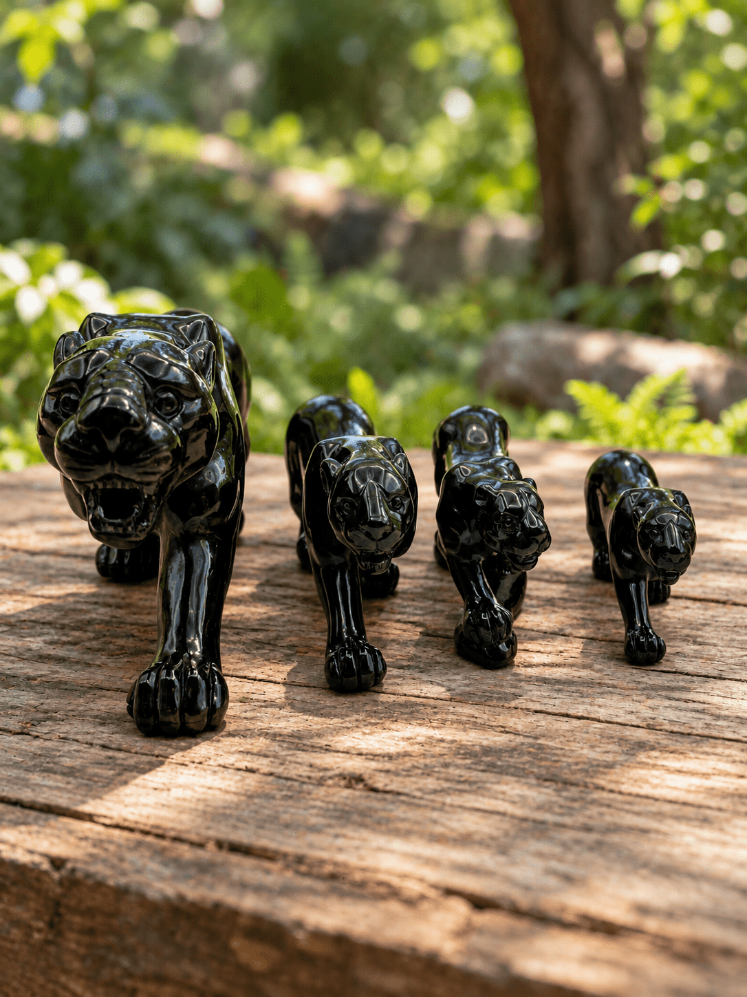 Obsidian Jaguar | Strength in Stillness by Collective Journey Art