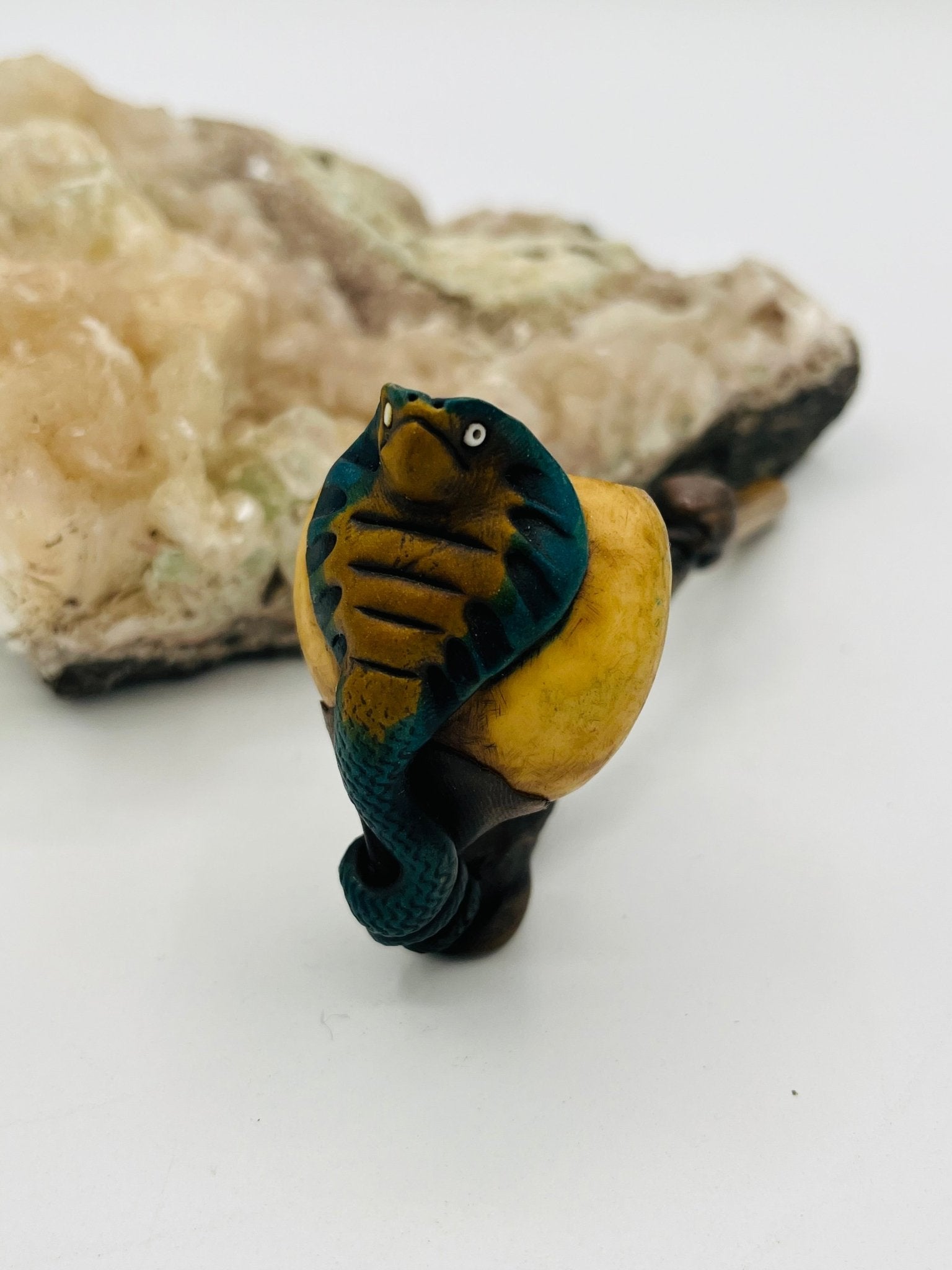 Curved Tagua Pipe by Collective Journey Art