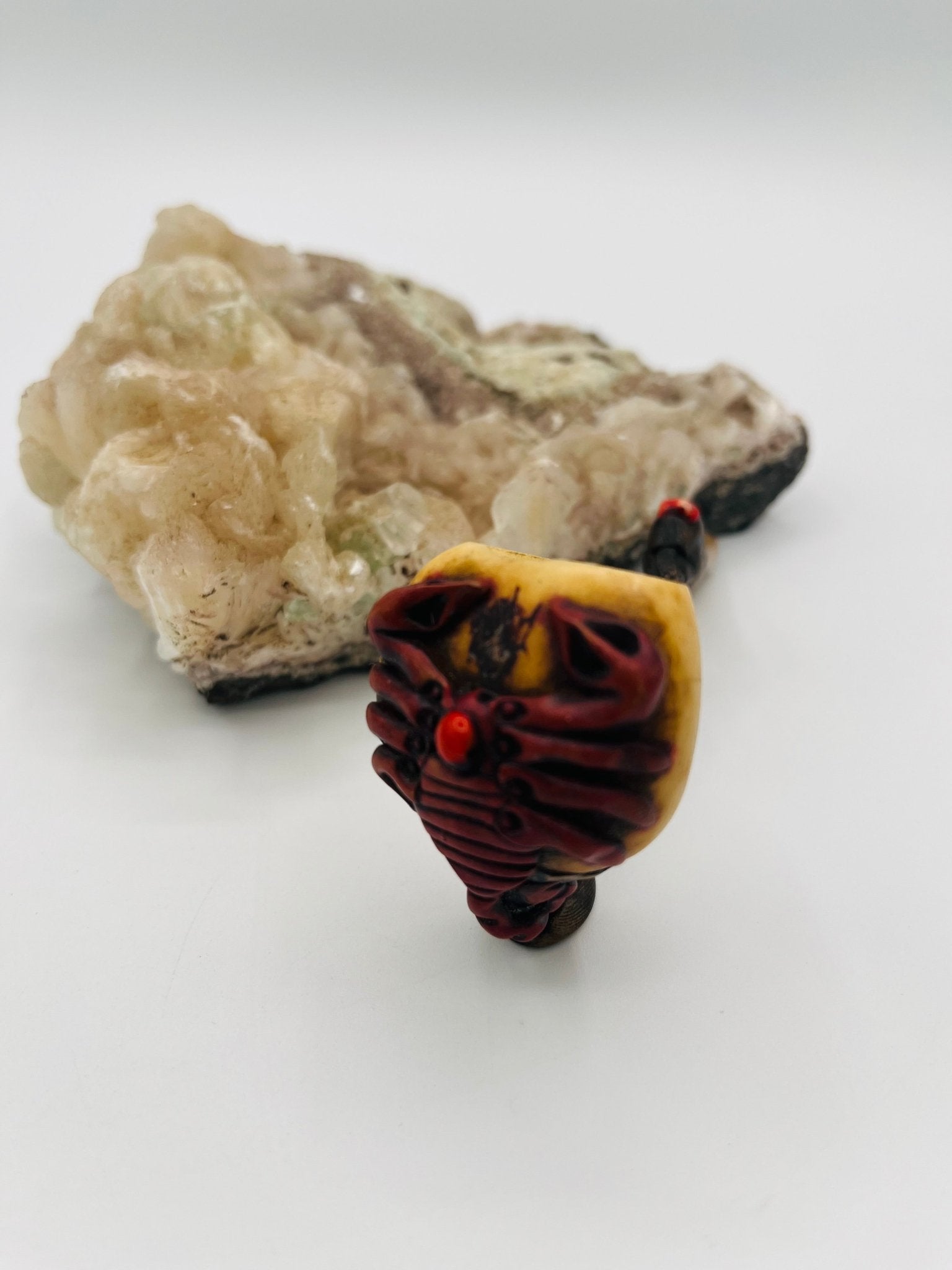 Curved Tagua Pipe by Collective Journey Art