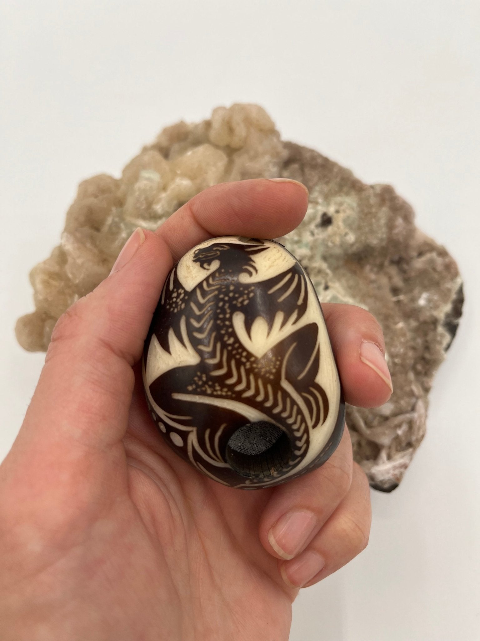 Tagua Single - Hitter Pocket Pipe by Collective Journey Art