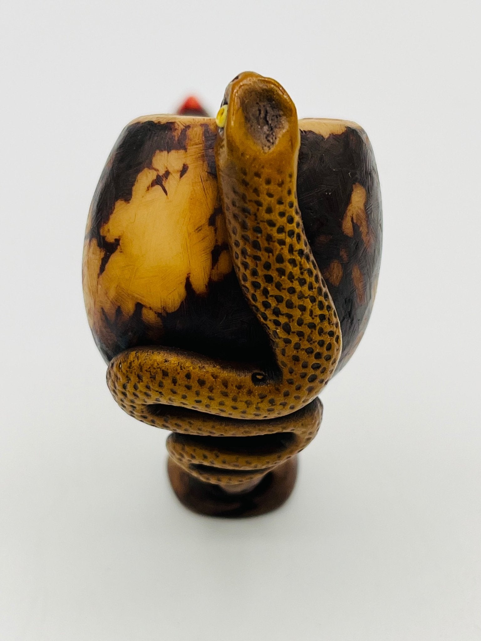 Curved Tagua Pipe by Collective Journey Art
