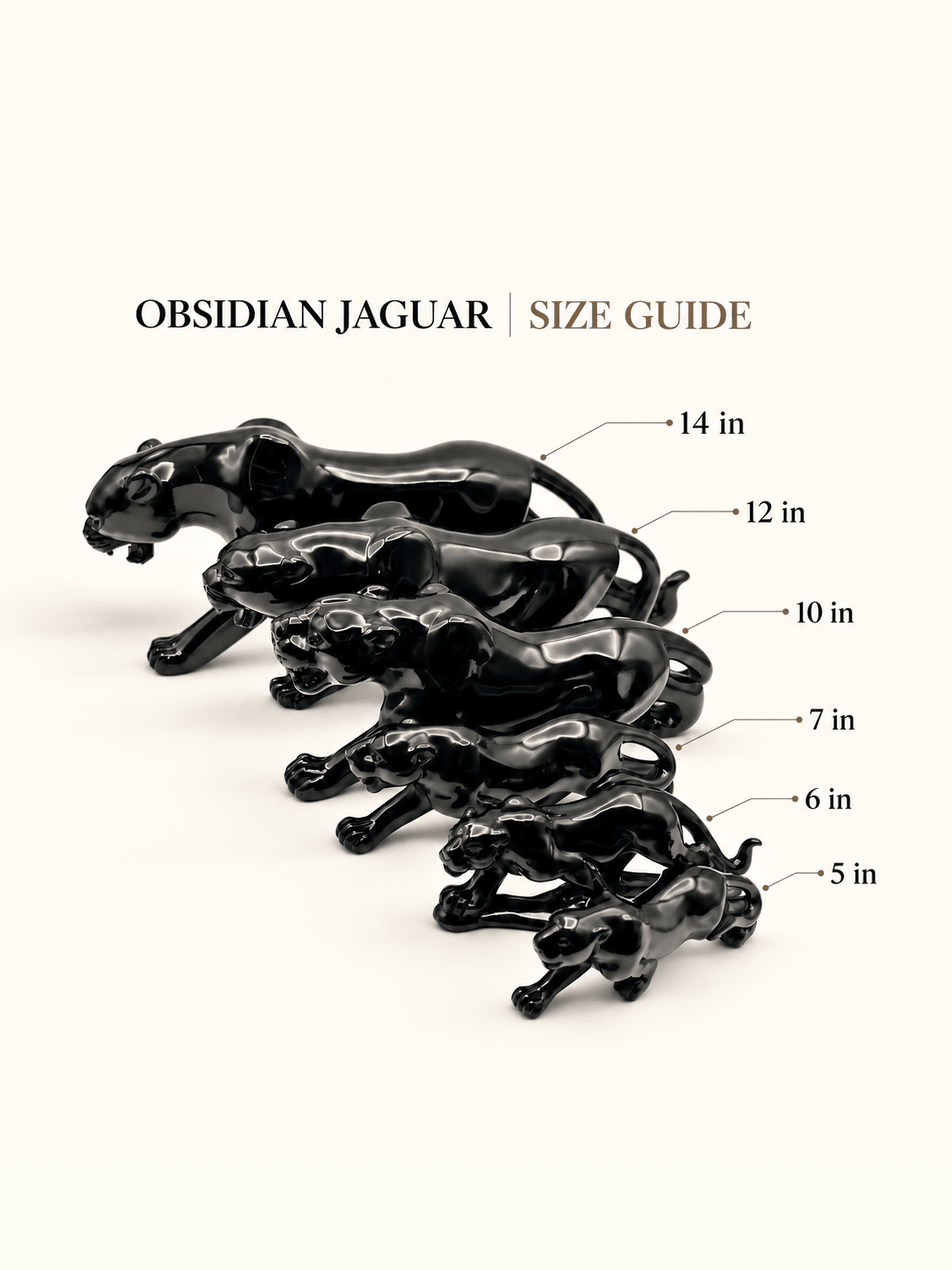 Obsidian Jaguar | Strength in Stillness by Collective Journey Art