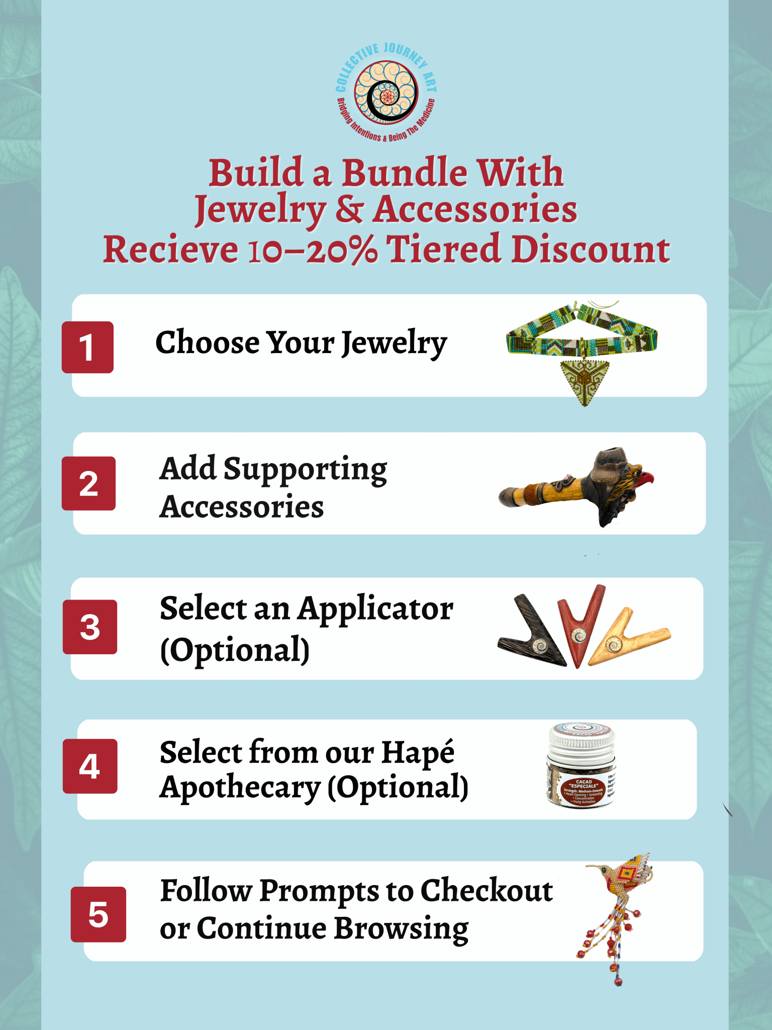 Build Your Bundle W/Jewelry (10 - 20% Tiered Discount) by Collective Journey Art