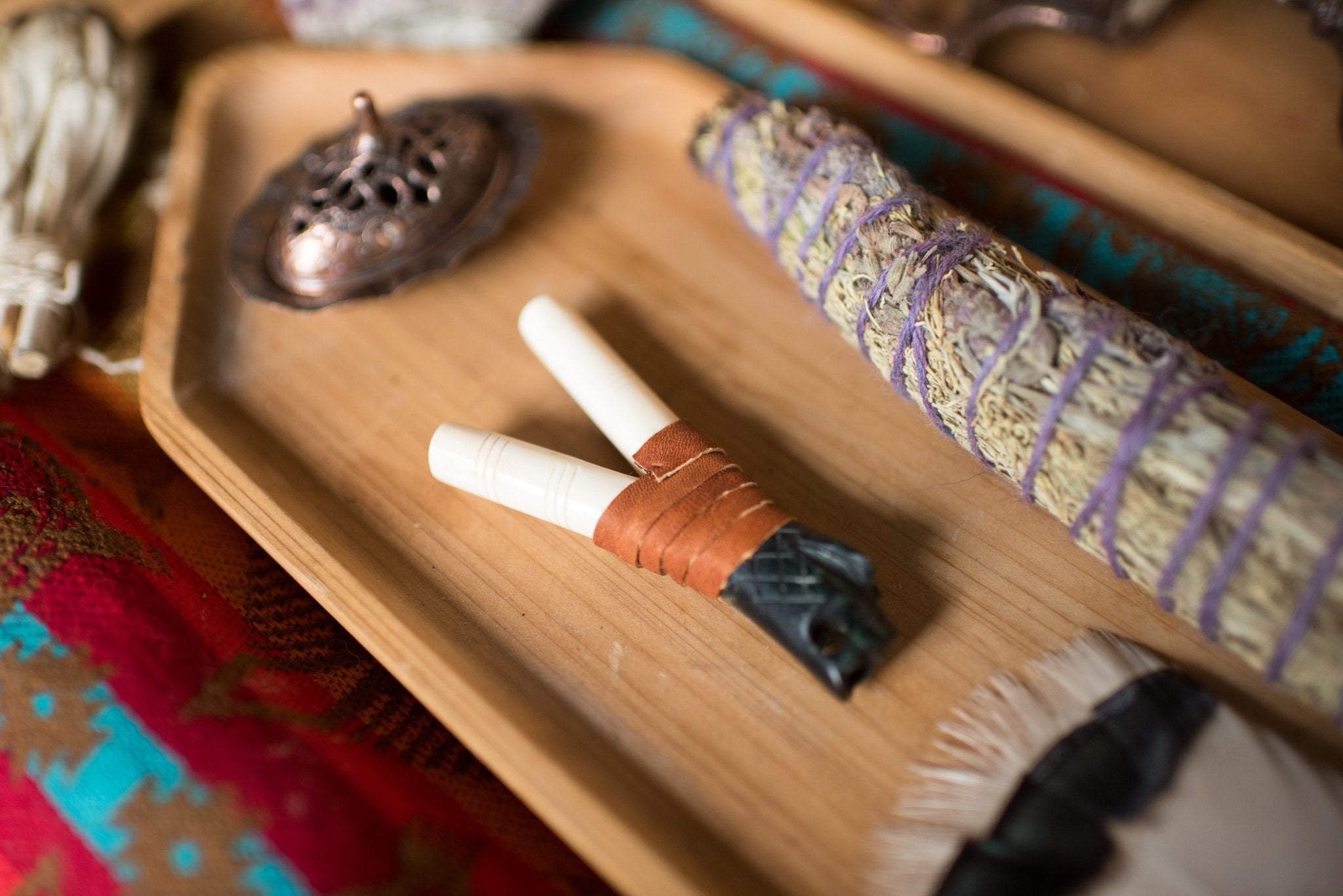 Bone & Stone Kuripe by Collective Journey Art