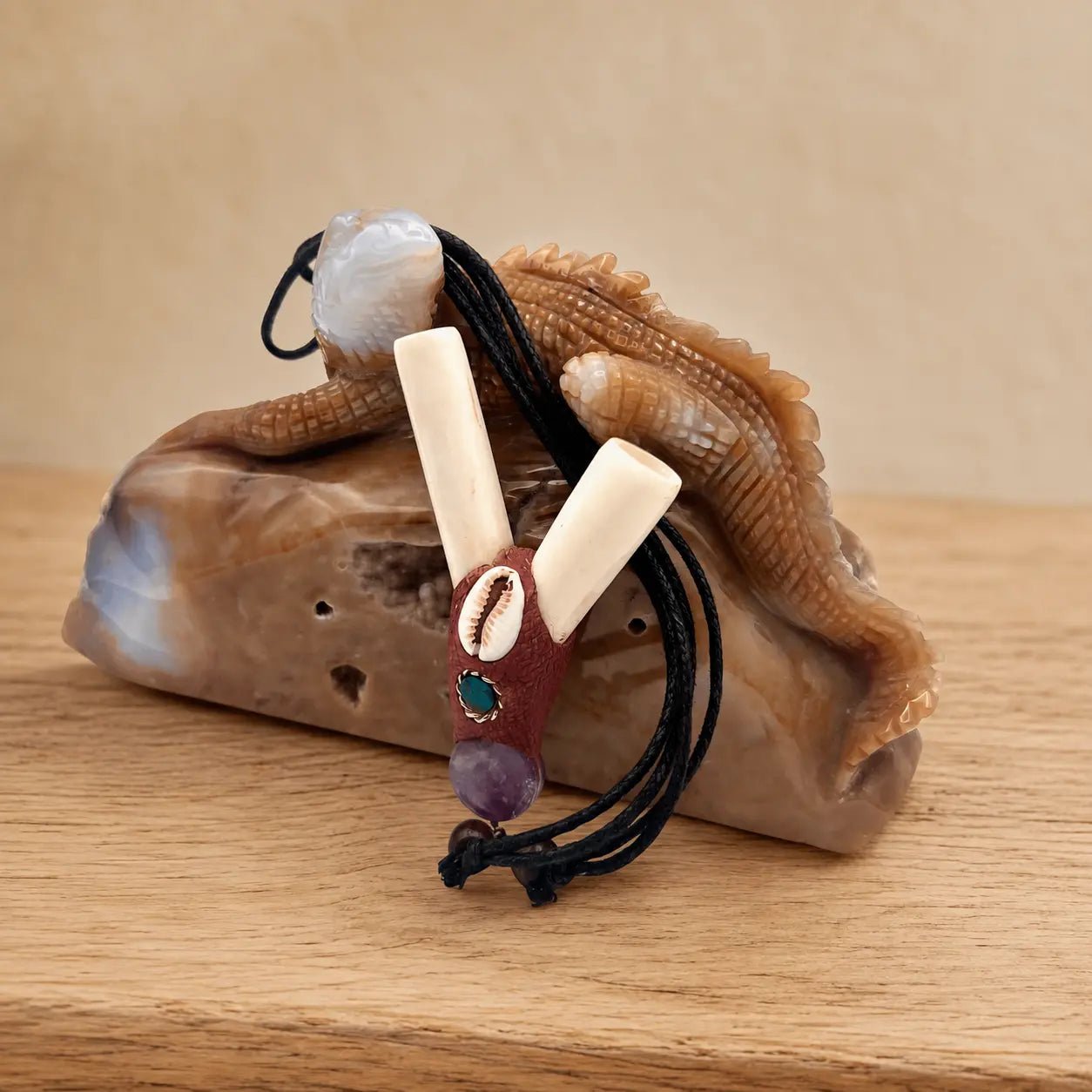 Aura Kuripe Pendant | Hapé Self-Applicator by Collective Journey Art