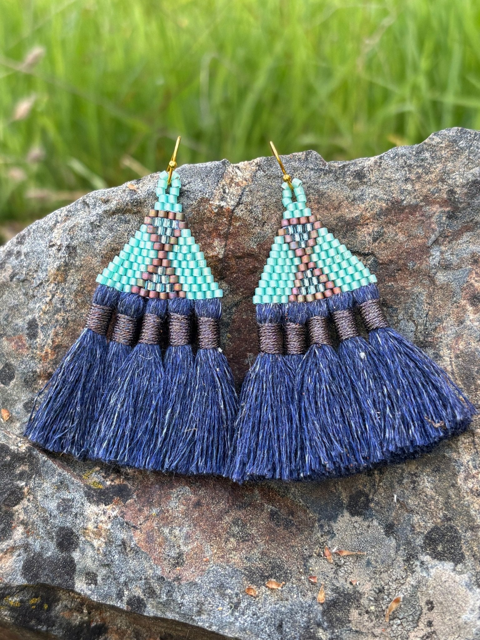 Tasel Earrings by Collective Journey Art