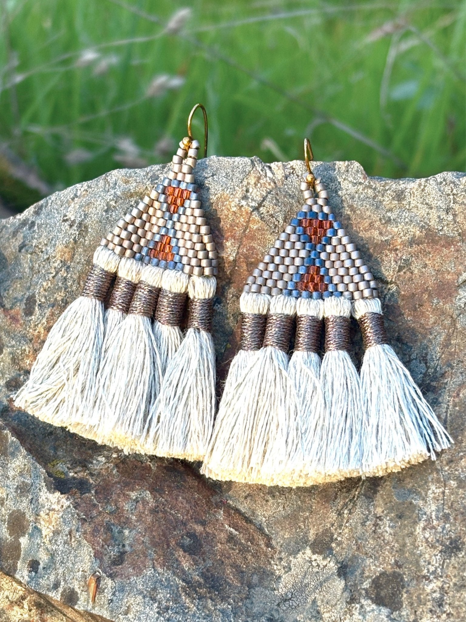 Tasel Earrings by Collective Journey Art