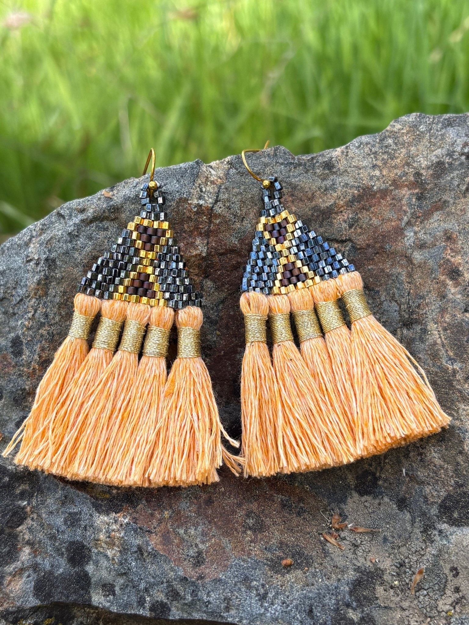 Tasel Earrings by Collective Journey Art