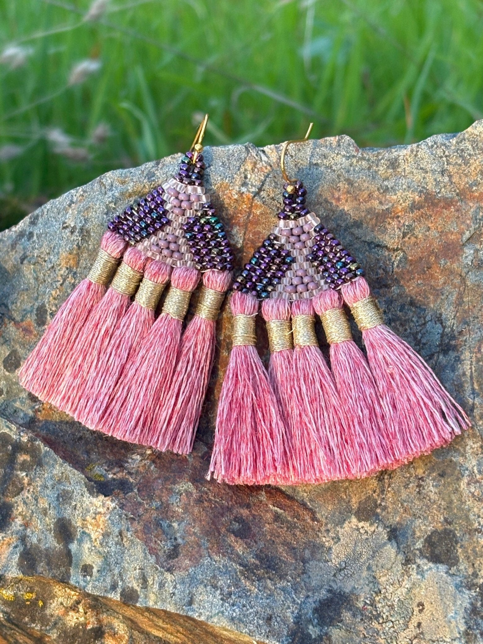 Tasel Earrings by Collective Journey Art