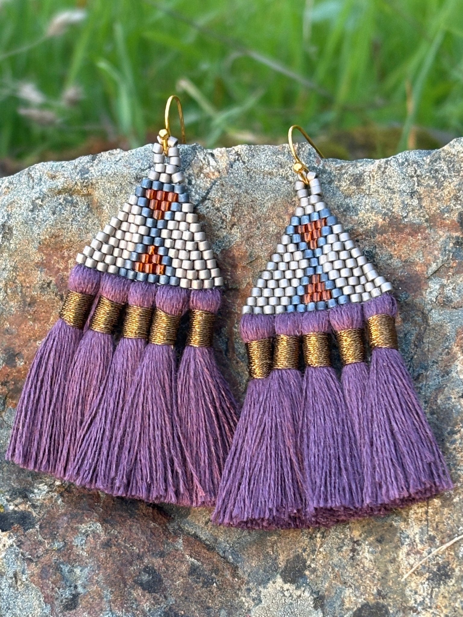Tasel Earrings by Collective Journey Art