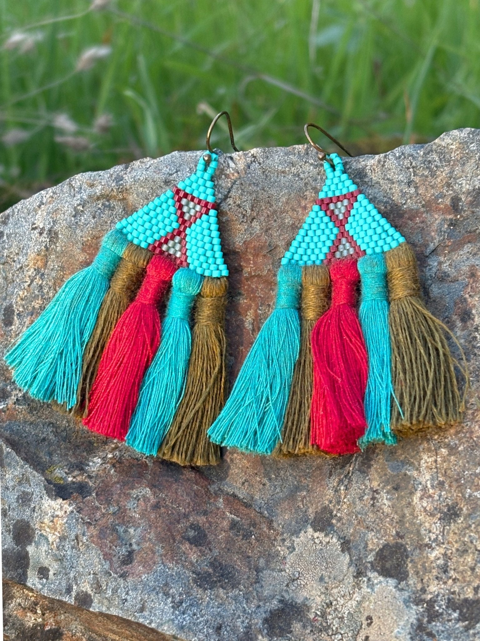 Tasel Earrings by Collective Journey Art