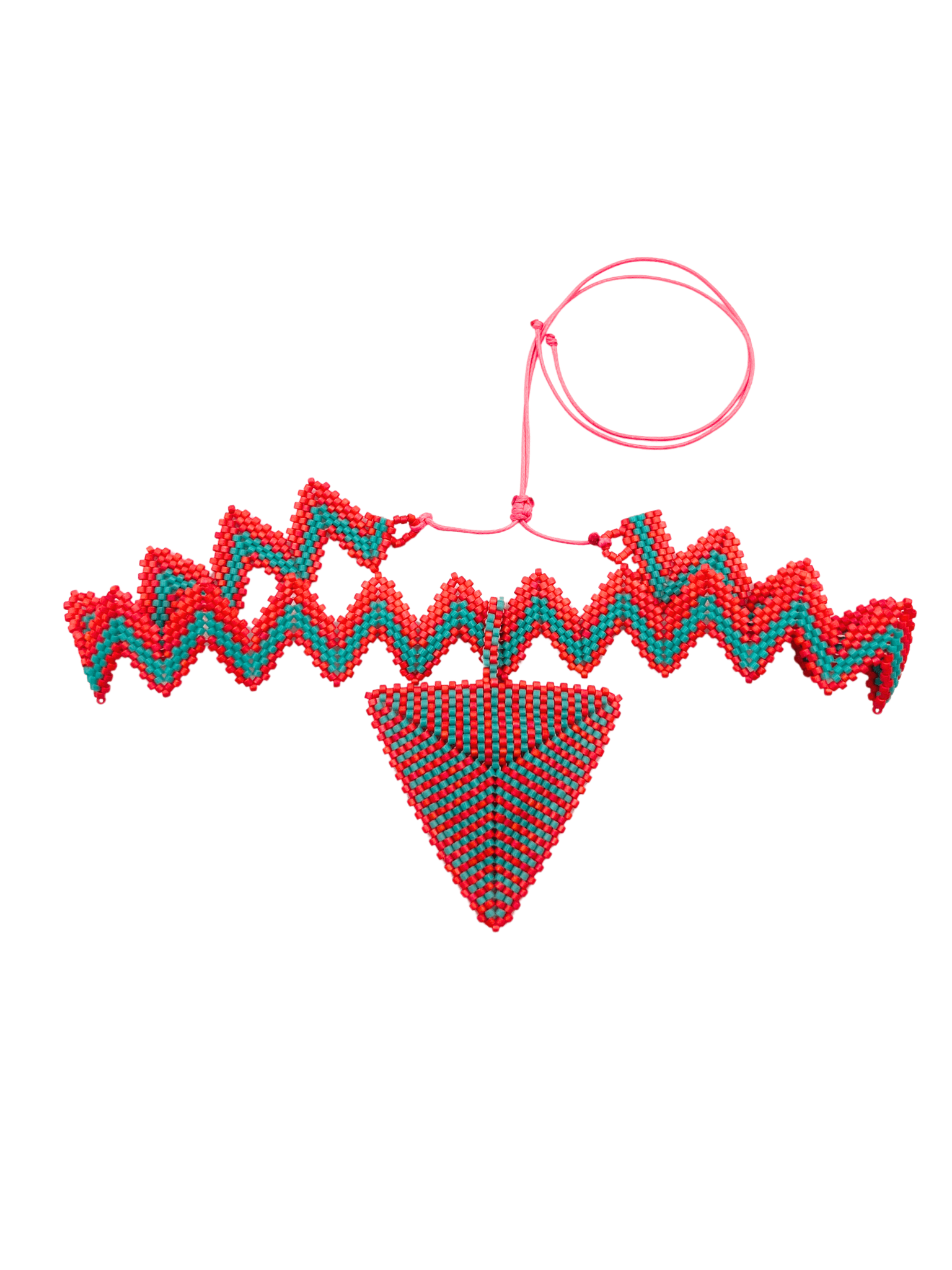 Crown Pyramid Adornment  handcrafted in Guatemala with Japanese Miyuki beadwork