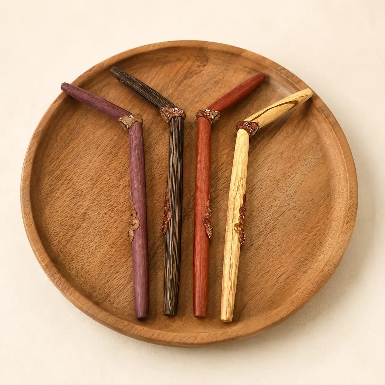 Four Woods Serpent Tepi | Hapé Serving Applicator by Collective Journey Art