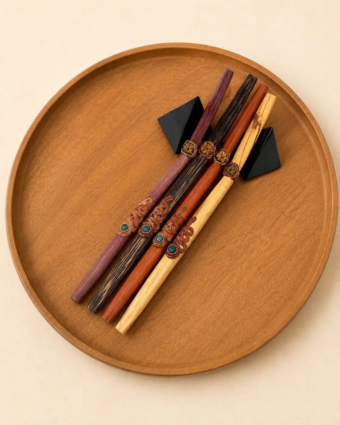 Four Woods Serpent Tepi | Hapé Serving Applicator by Collective Journey Art