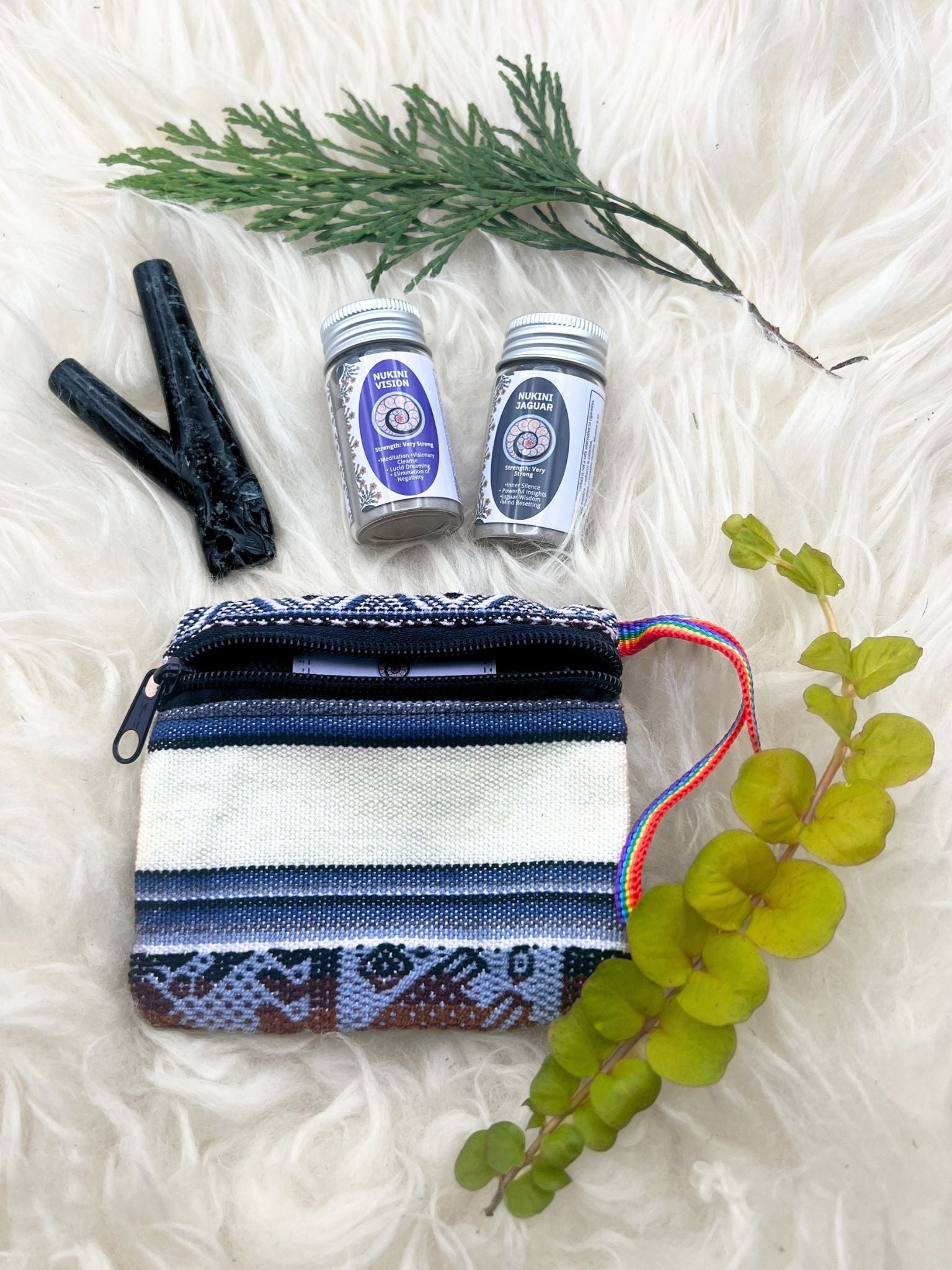 Nukini Jaguar + Nukini Vision Hapé Medium Jar (16g - 0.6oz) Bundle by Collective Journey Art
