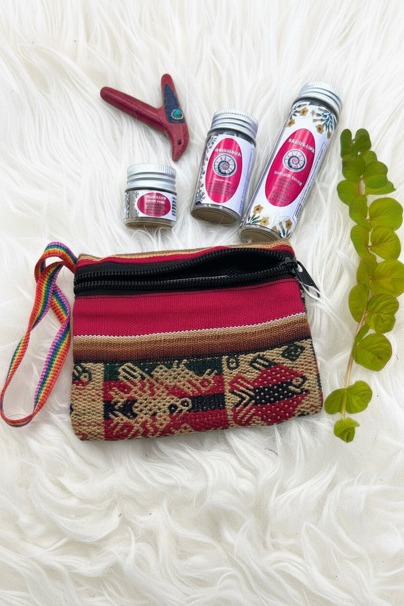 Kashinawa Hapé + Bamboo Kuripe + Pouch Bundle by Collective Journey Art