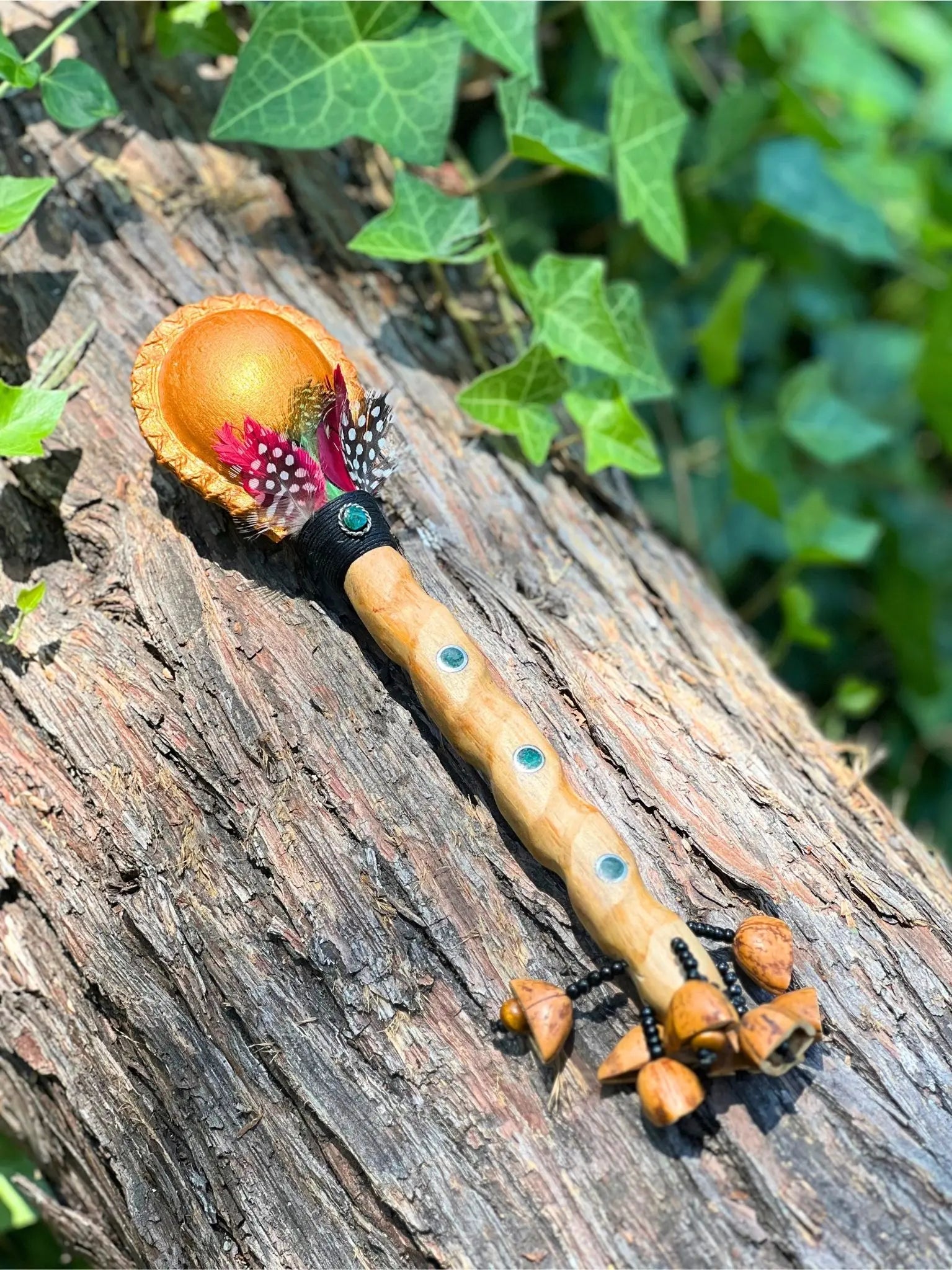 Palo Santo Maraca Royal Dual: Rattle & Shaker by Collective Journey Art