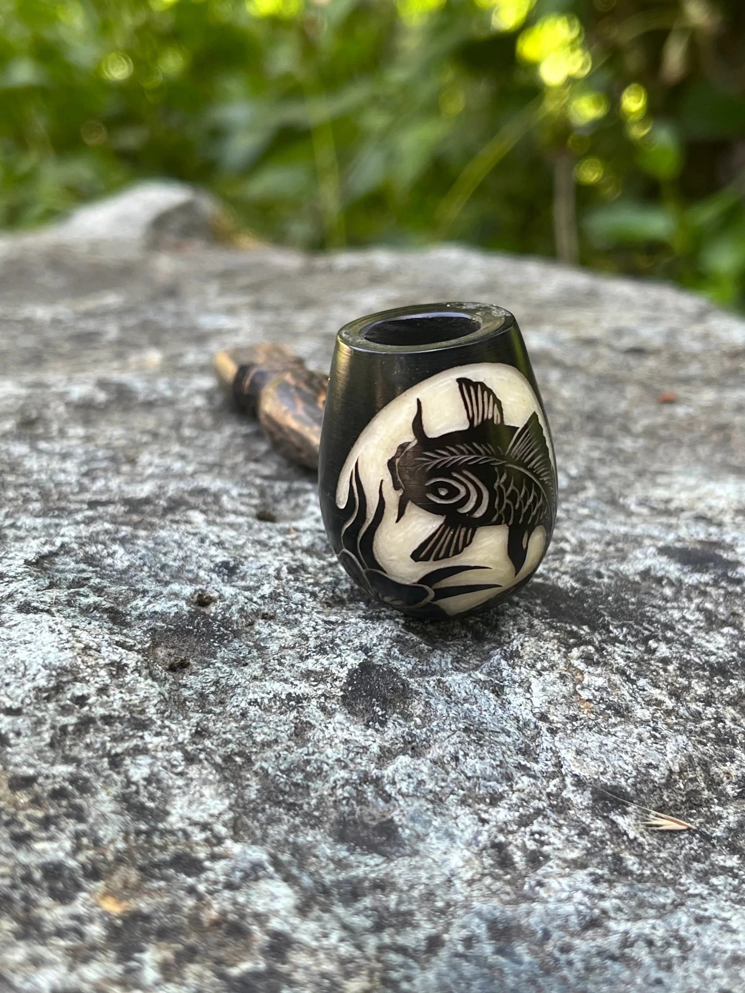 Mini Classic Handmade Pipe by Collective Journey Art