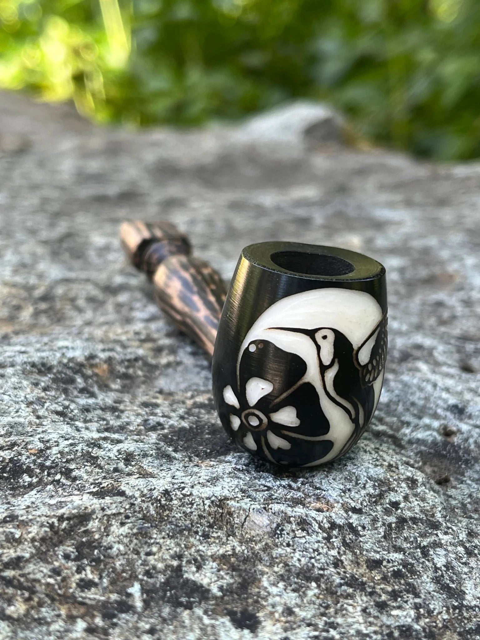 Mini Classic Handmade Pipe by Collective Journey Art