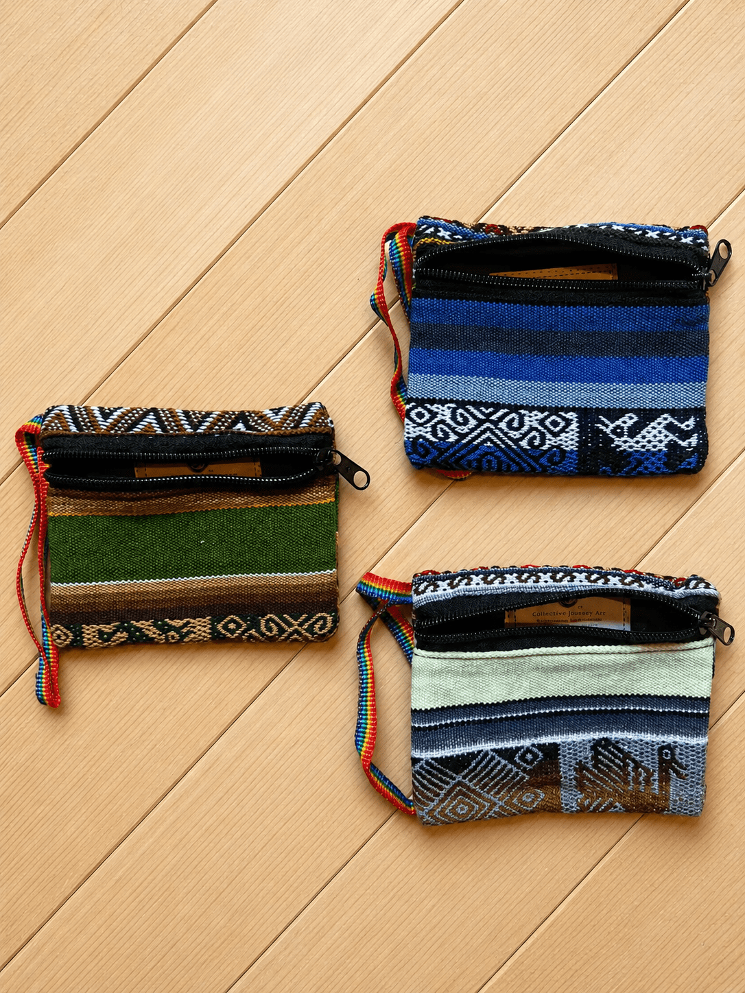 Mini Zippered Pouch - Wallet by Collective Journey Art