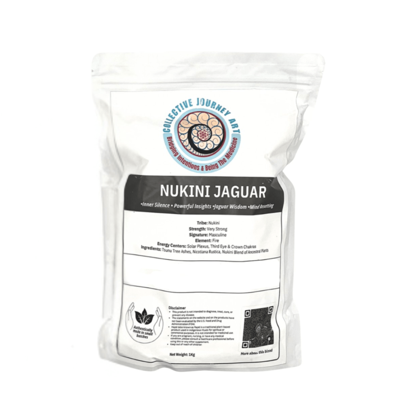 Hapé NUKINI JAGUAR Authentic Rapé by Collective Journey Art