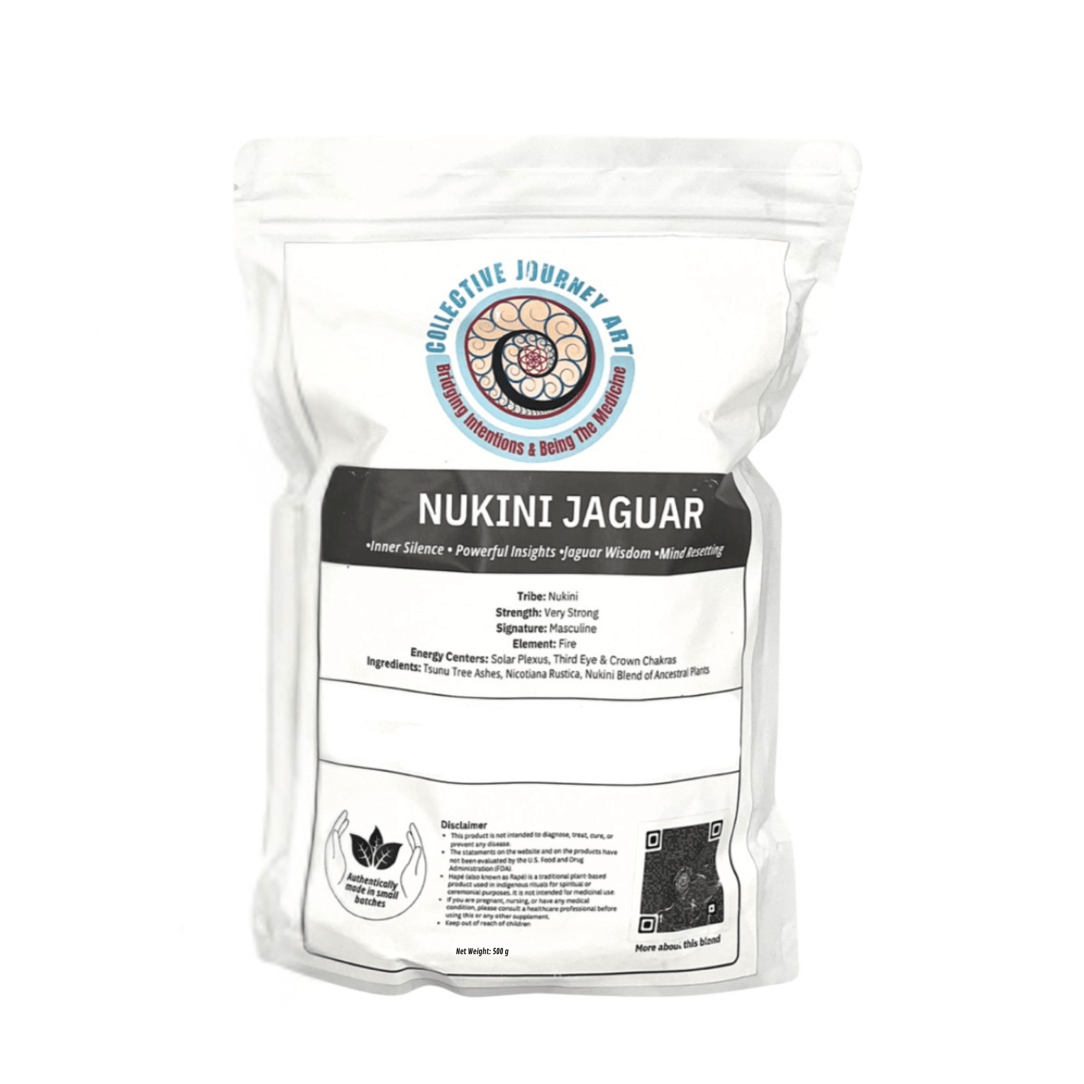 Hapé NUKINI JAGUAR Authentic Rapé by Collective Journey Art