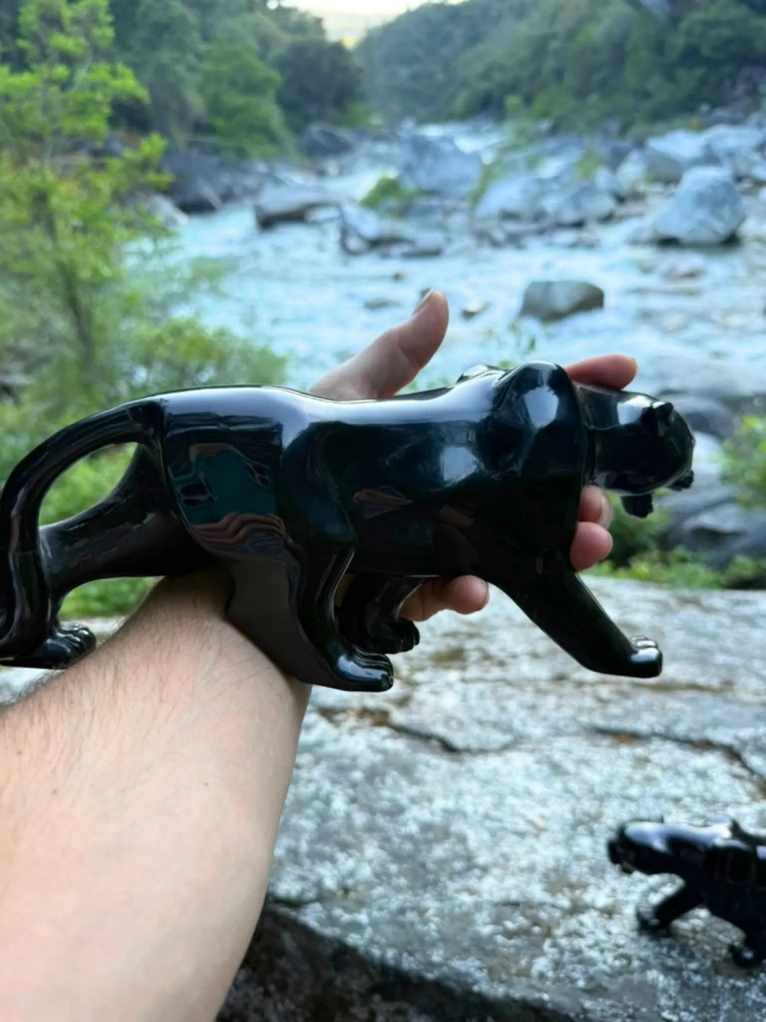 Obsidian Jaguar | Strength in Stillness by Collective Journey Art