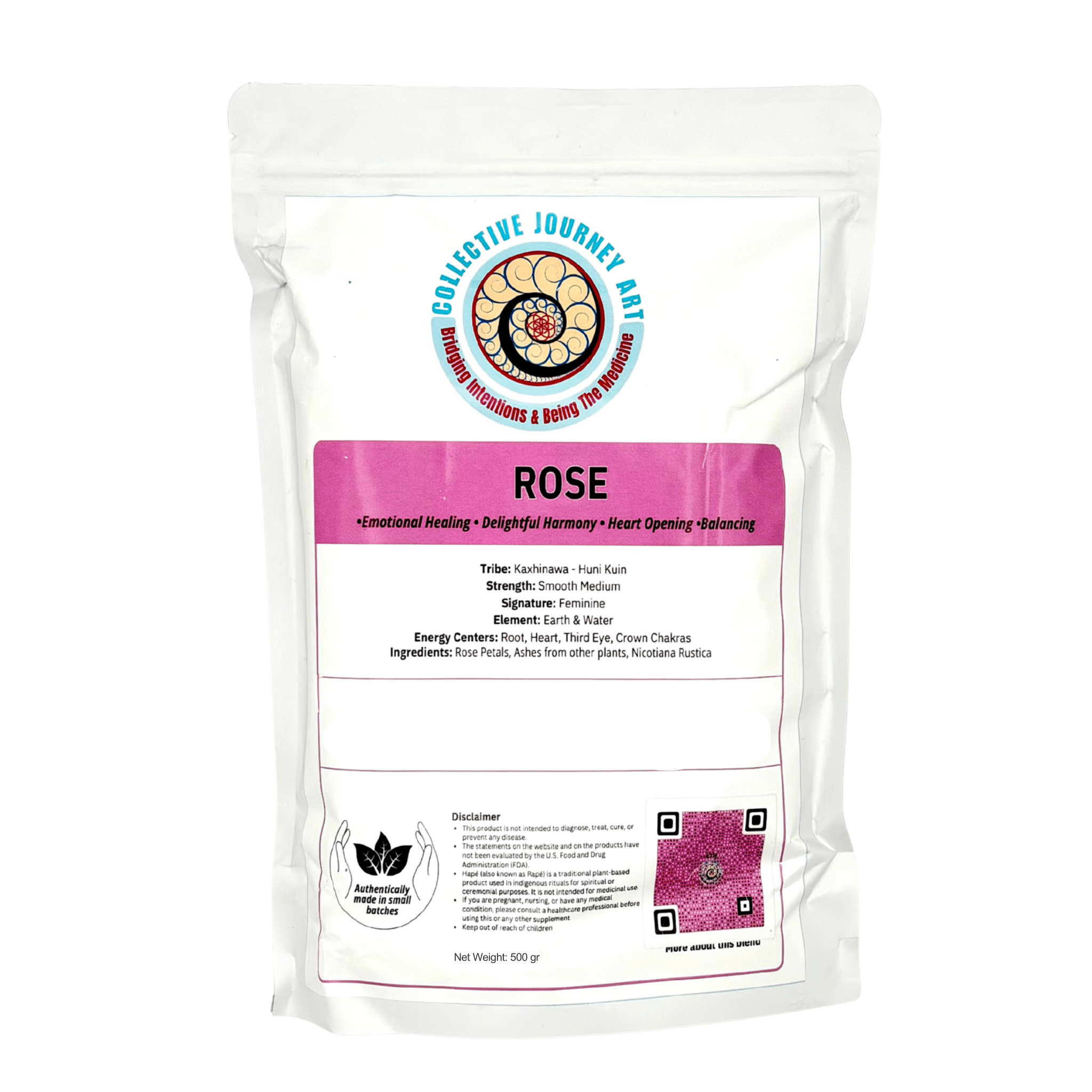 Hapé ROSE Authentic Rapé by Collective Journey Art