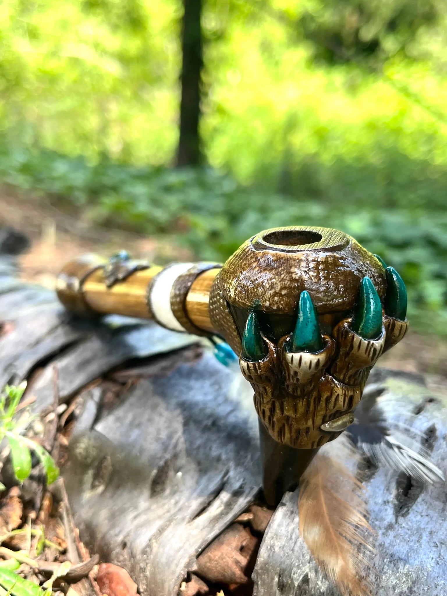 Bamboo Peace Pipe - Small by Collective Journey Art
