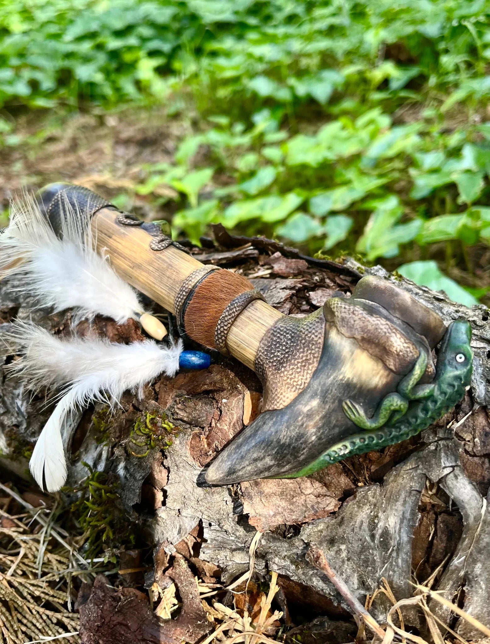Bamboo Peace Pipe - Small by Collective Journey Art