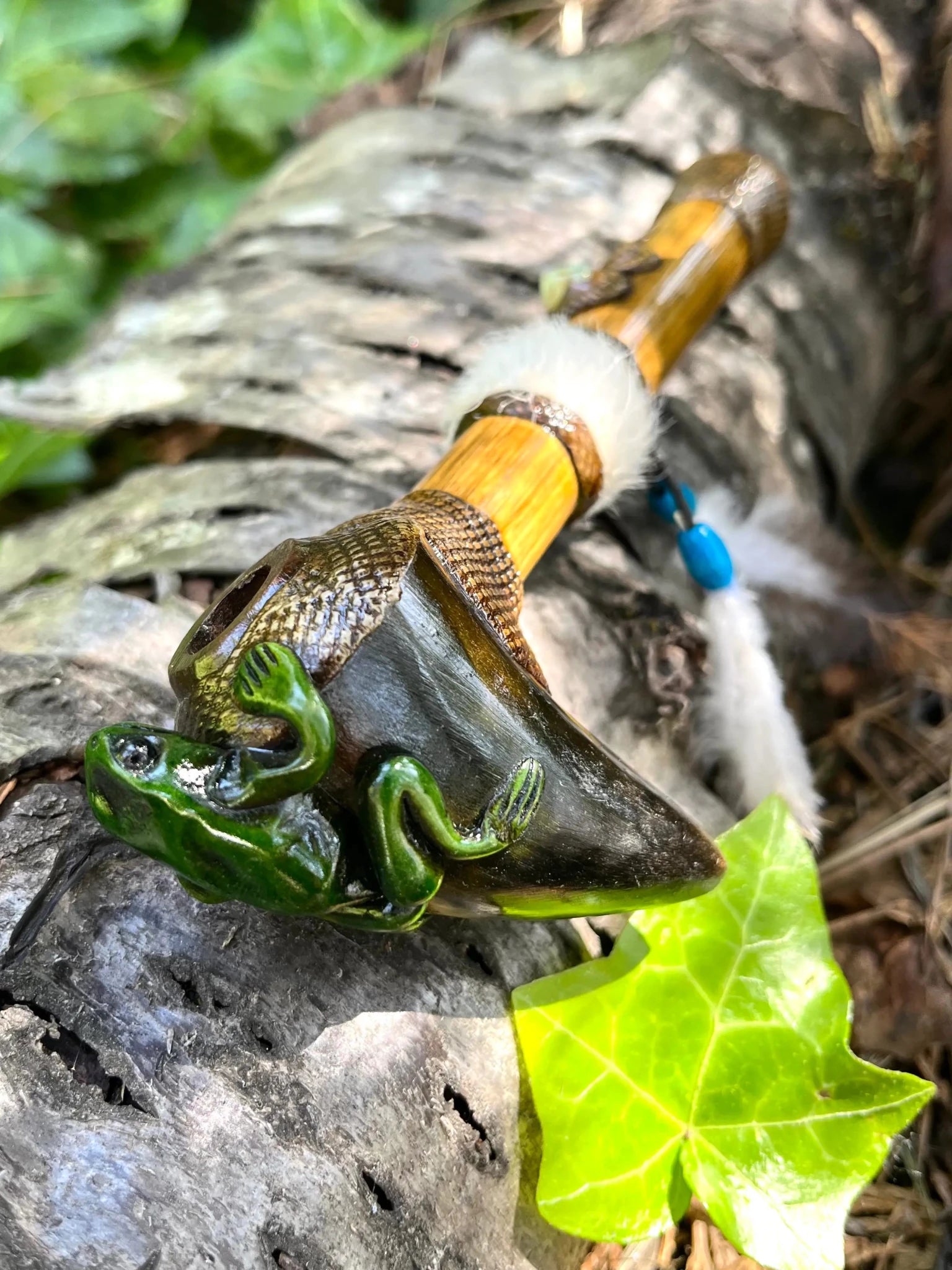 Bamboo Peace Pipe - Small by Collective Journey Art