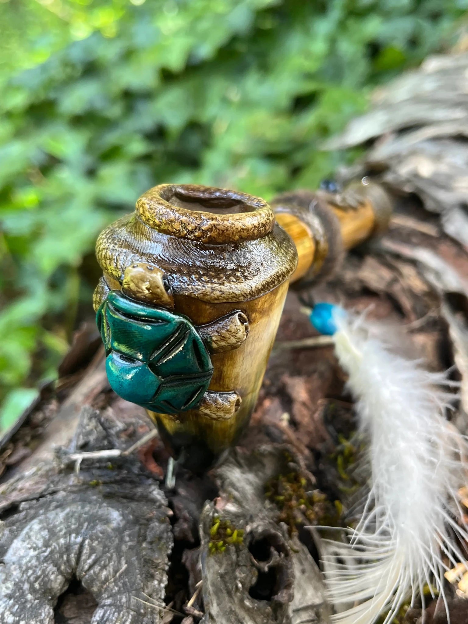 Bamboo Peace Pipe - Small by Collective Journey Art