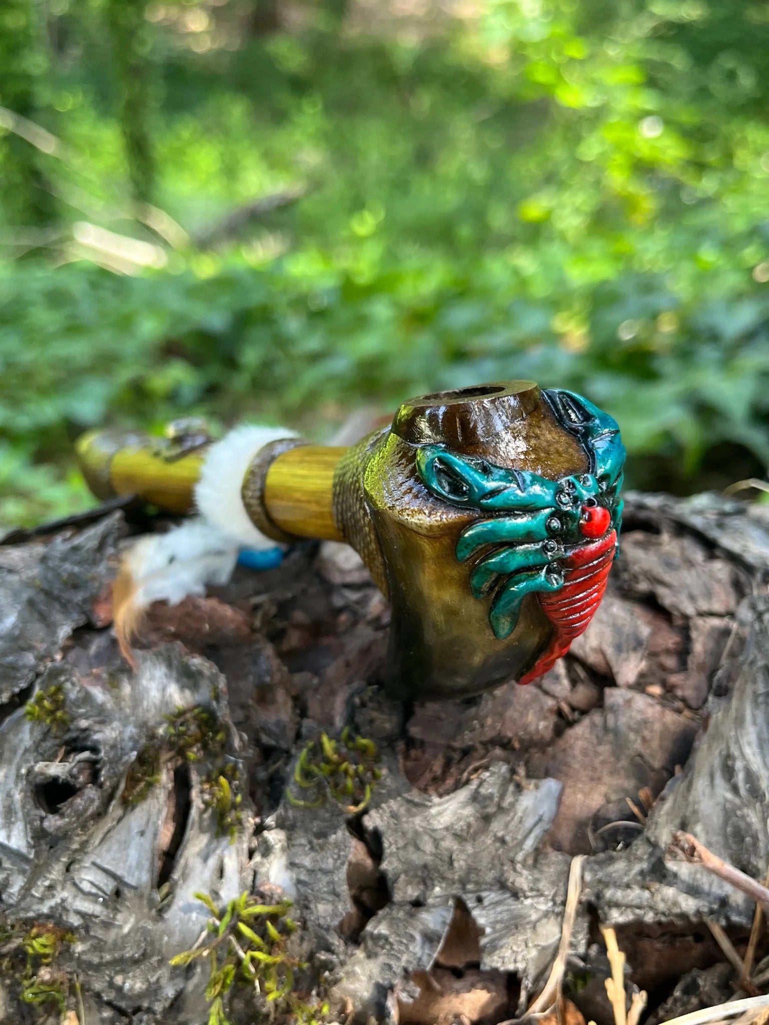 Bamboo Peace Pipe - Small by Collective Journey Art