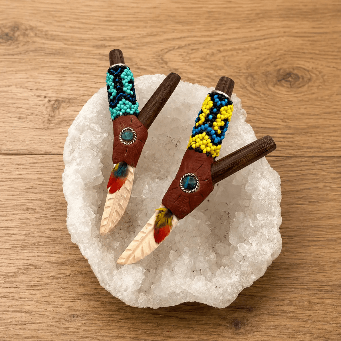Spear Kuripe | Handcrafted Hapé Self-Applicator by Collective Journey Art