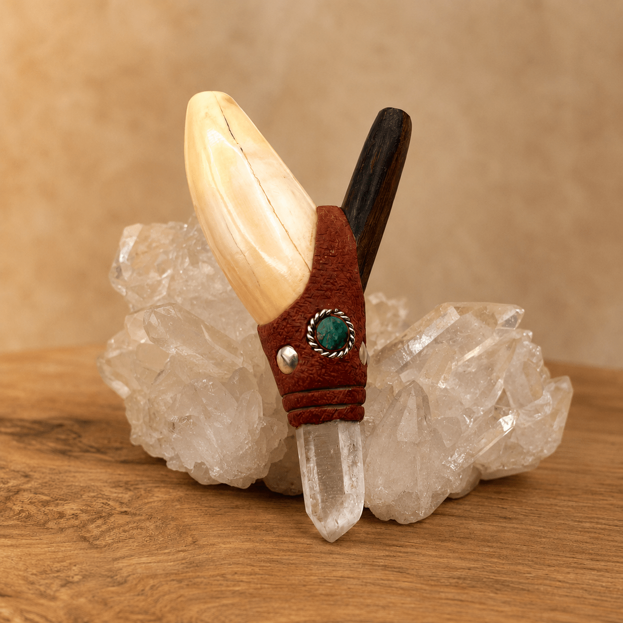 White Drop Kuripe | Hapé Self-Applicator by Collective Journey Art
